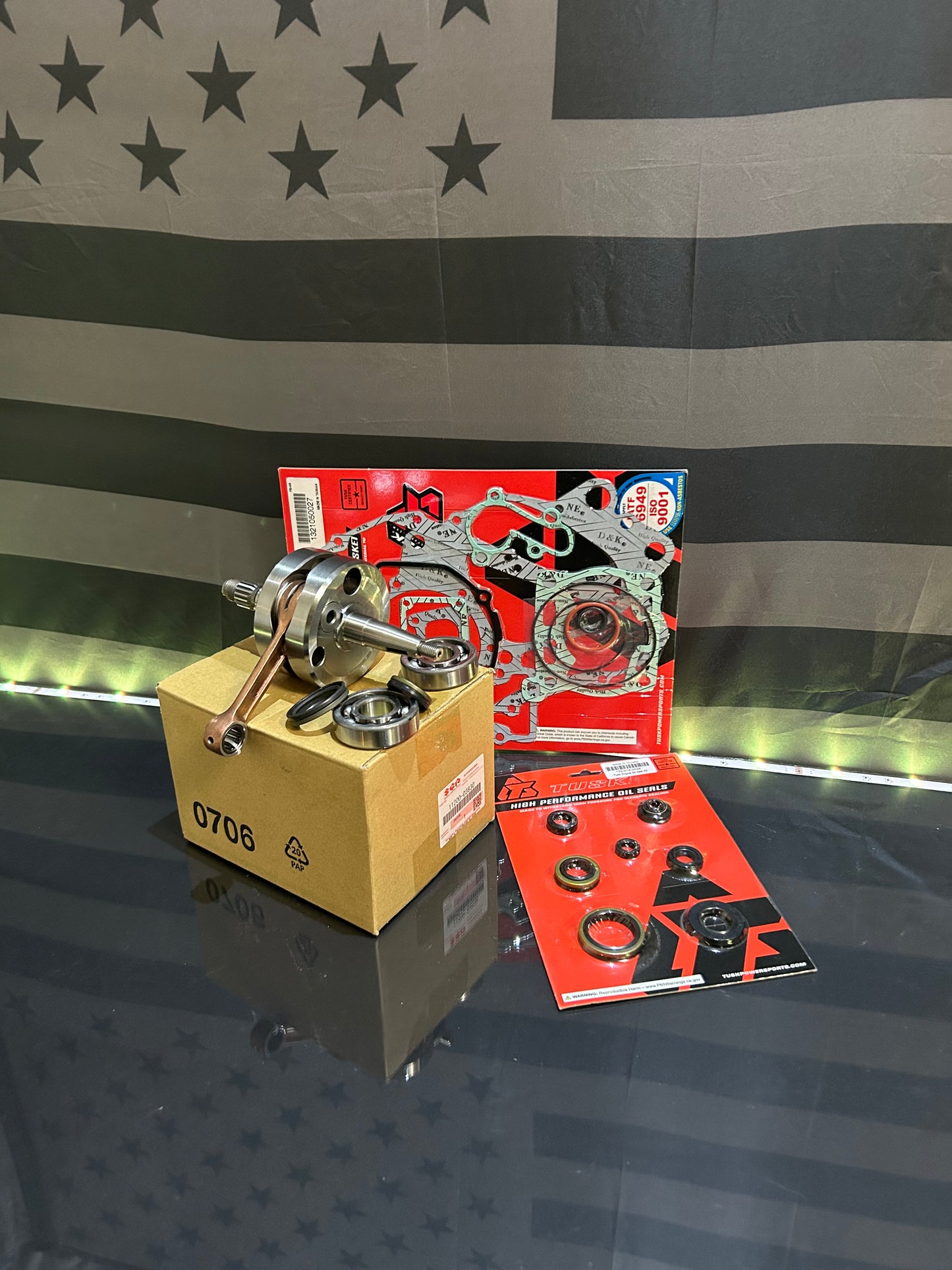 Suzuki LTZ 400 Bottom End Rebuild Kit 2003-2014 Crankshaft Bearings Gaskets