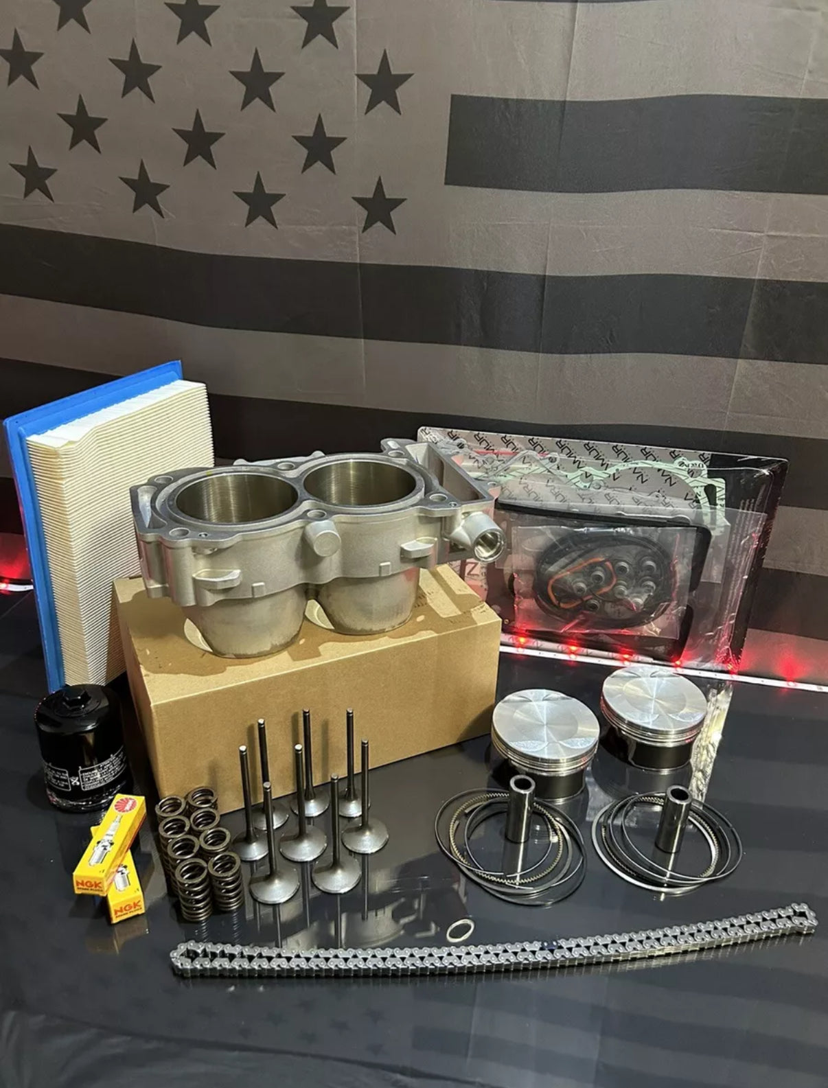 2011-2014 Polaris RZR 900 Top End Engine Motor Rebuild Kit - Pistons Cylinder Valves