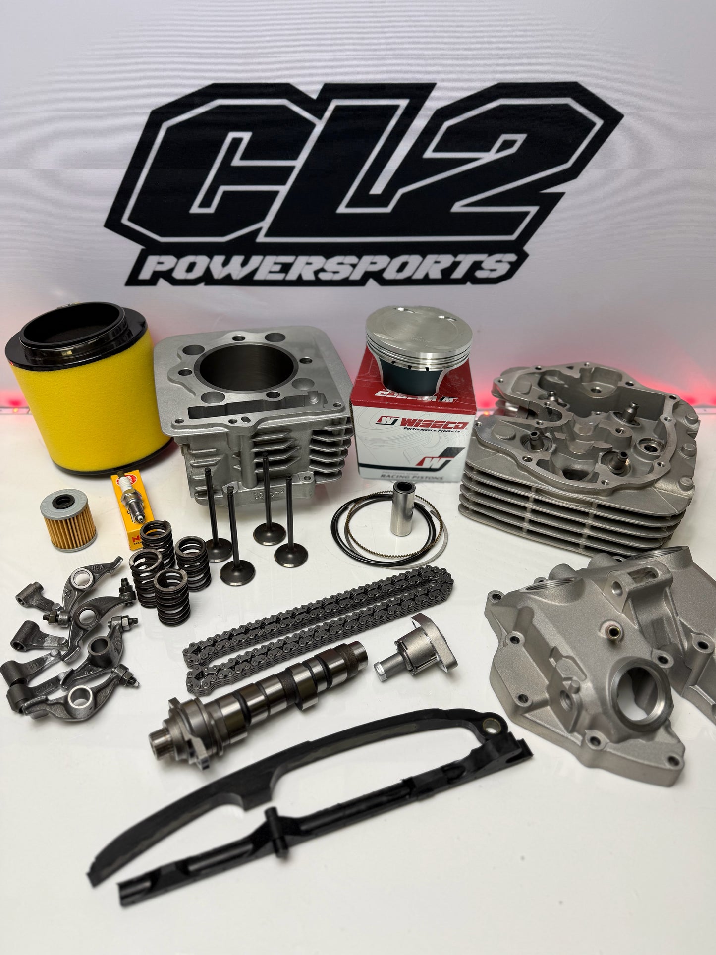 Honda TRX 400 EX Top End Rebuild Kit - Piston / Cylinder / Valves / Head / Cam
