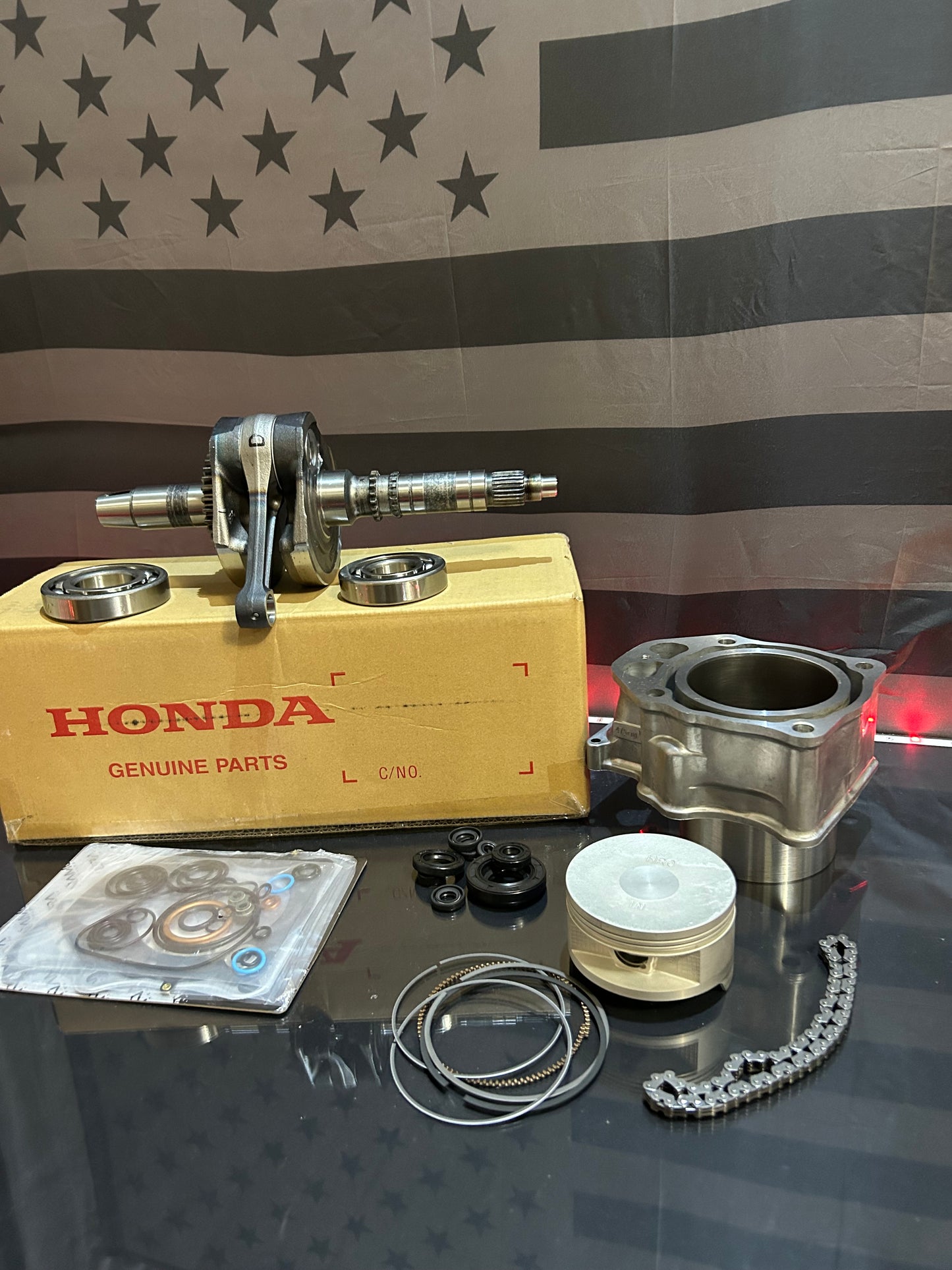 2020-2025 Honda Pioneer Foreman Rubicon 520 Rebuild Kit Crankshaft Piston Cylinder