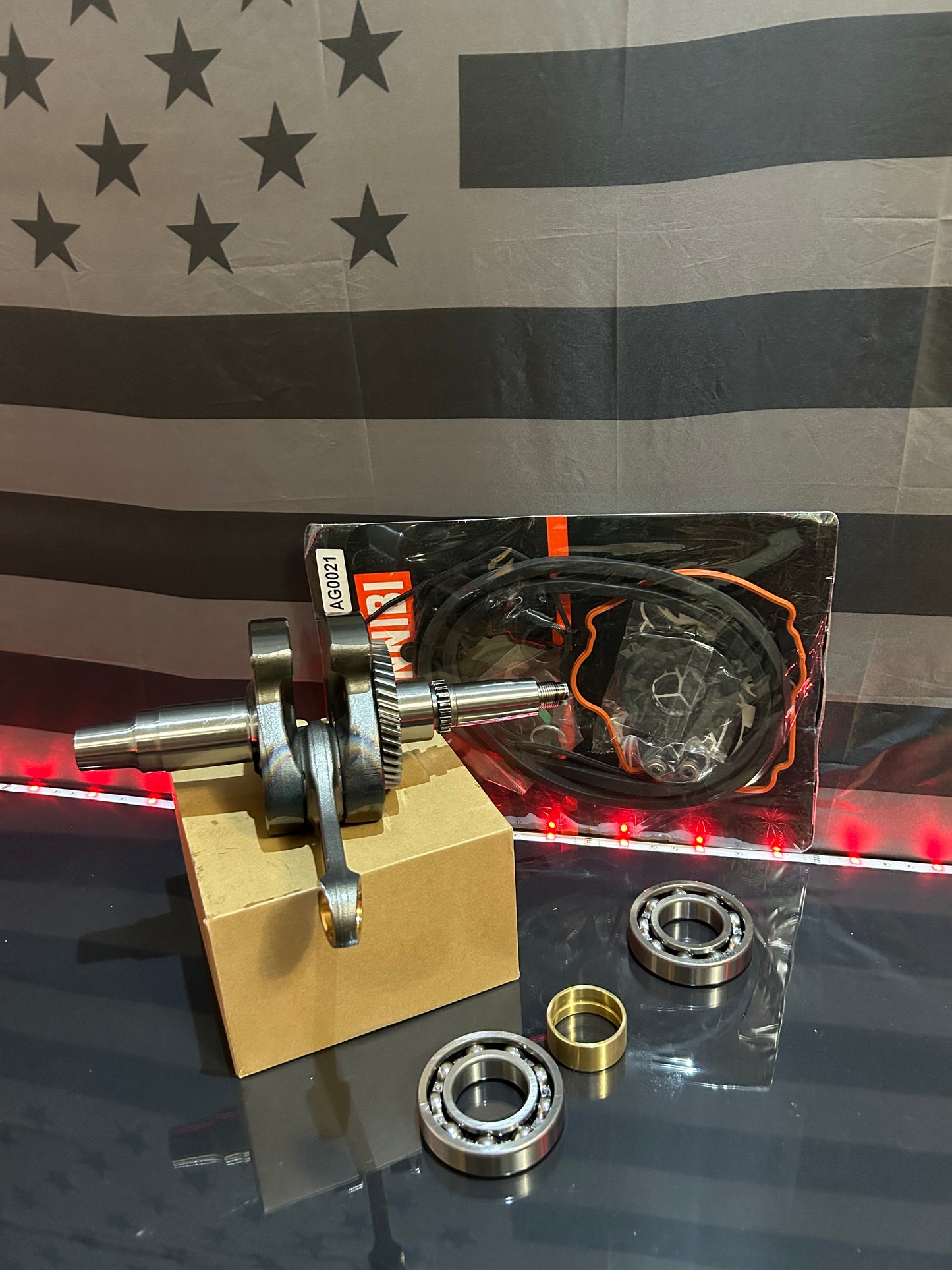 2017-2022 Polaris Ranger 500 Bottom End Rebuild Kit - Crankshaft Bearings Gaskets