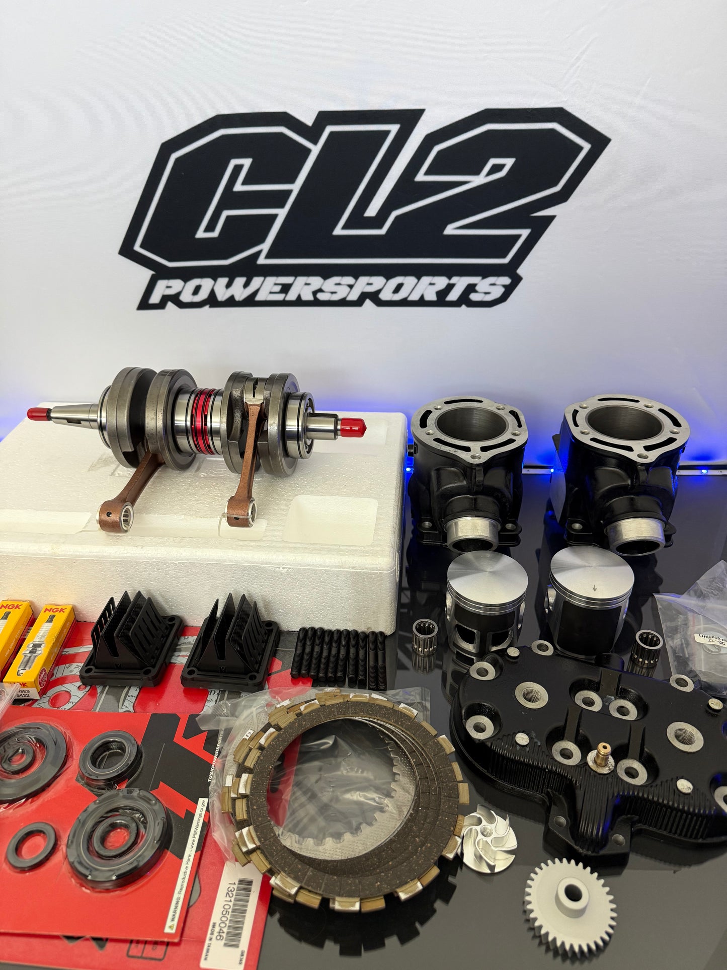 Yamaha Banshee Complete Motor Engine Rebuild Kit - Crankshaft Pistons Cylinders