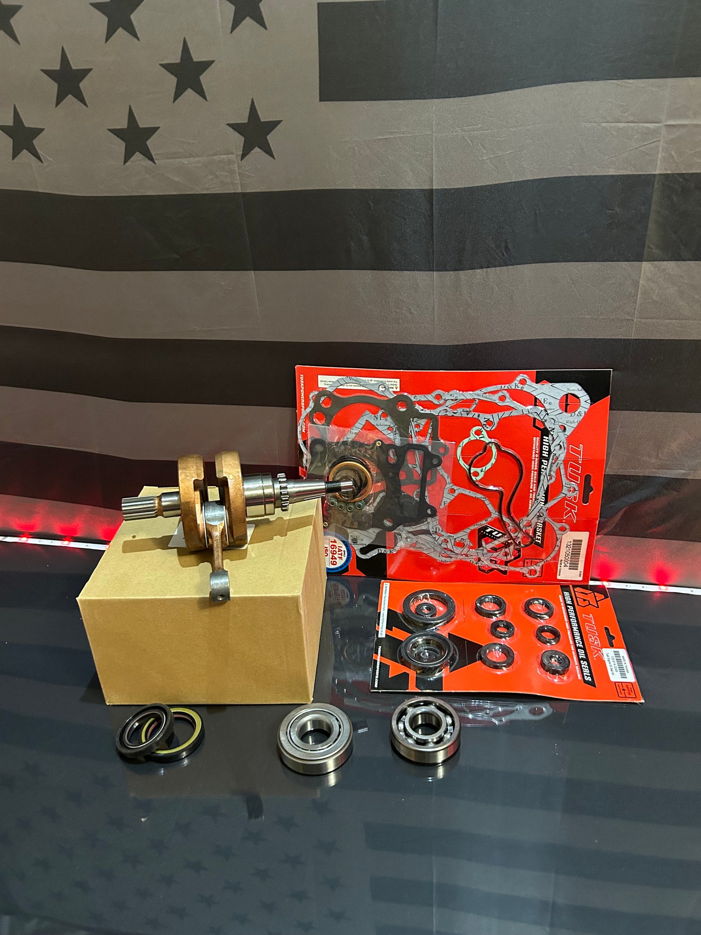 2012-2024 Honda CRF150R CRF 150R Bottom End Rebuild Kit - Crankshaft Bearings Gasket