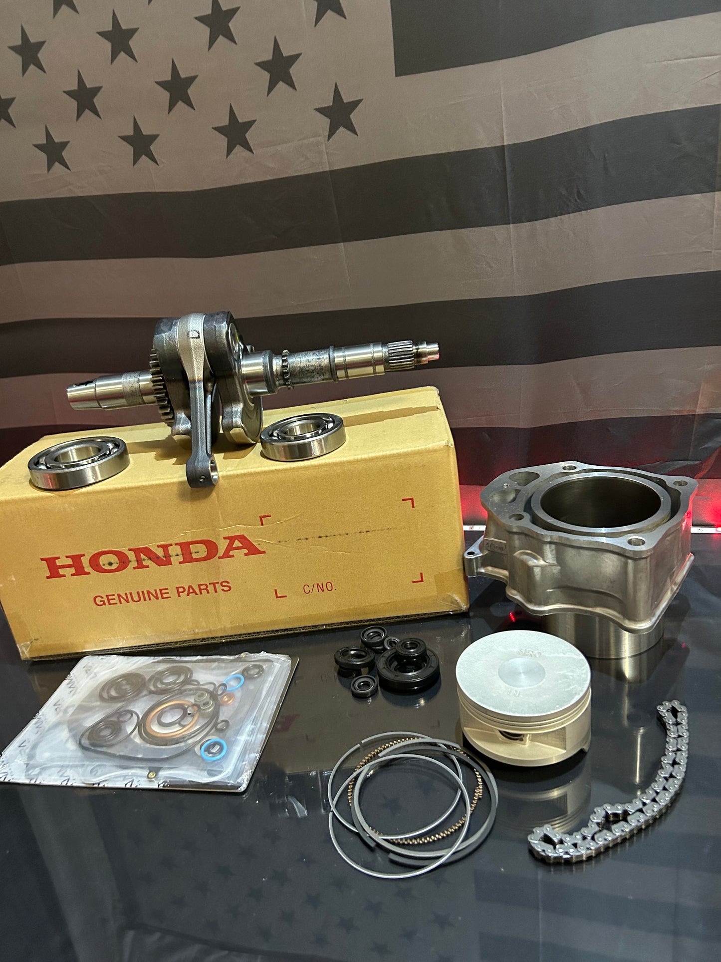 2020-2024 Honda Foreman Rubicon 520 FA Rebuild Kit - Crankshaft Piston Cylinder
