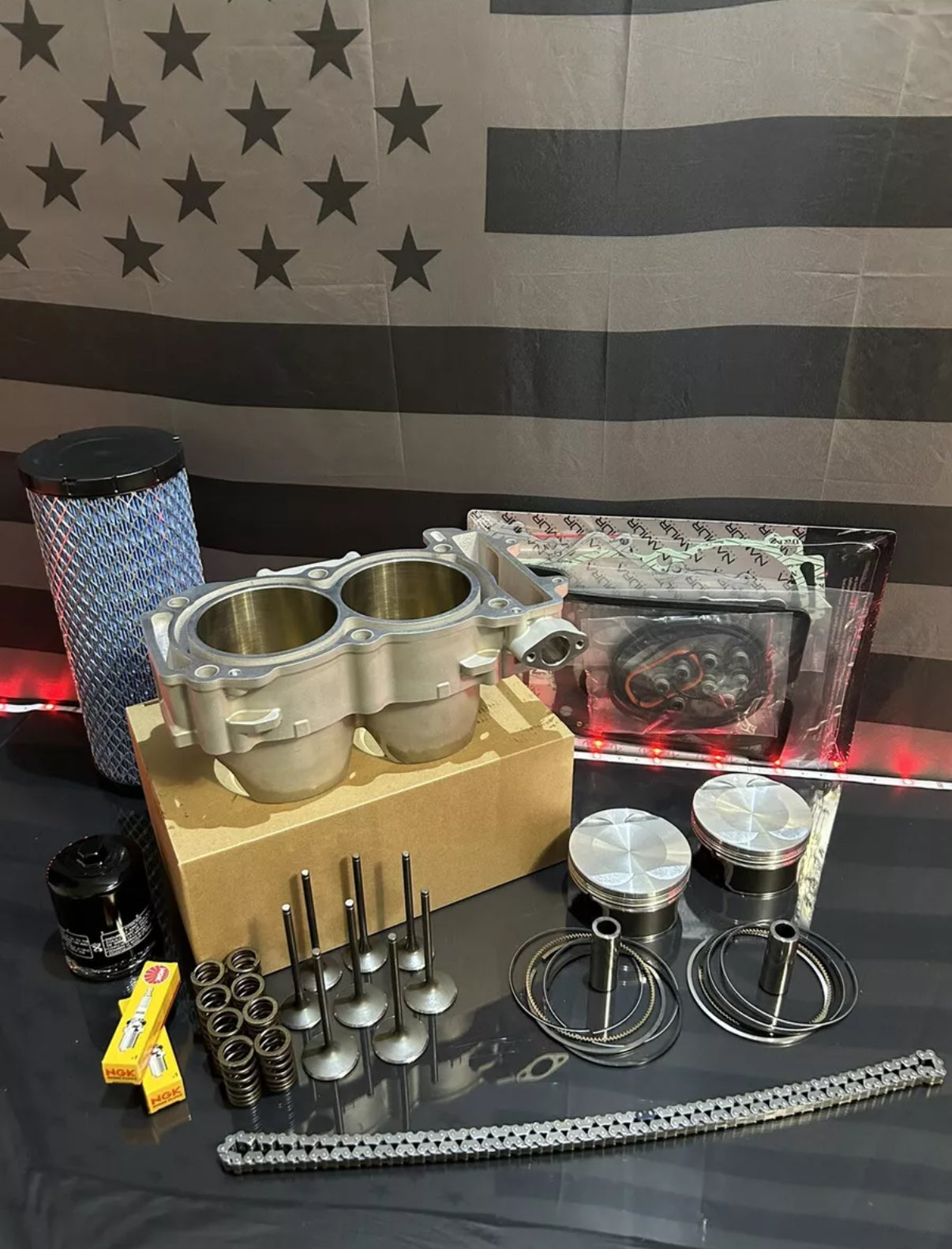 2016-2024 Polaris RZR Turbo S, R, Pro XP Top End Rebuild Kit - Piston Cylinder Valves