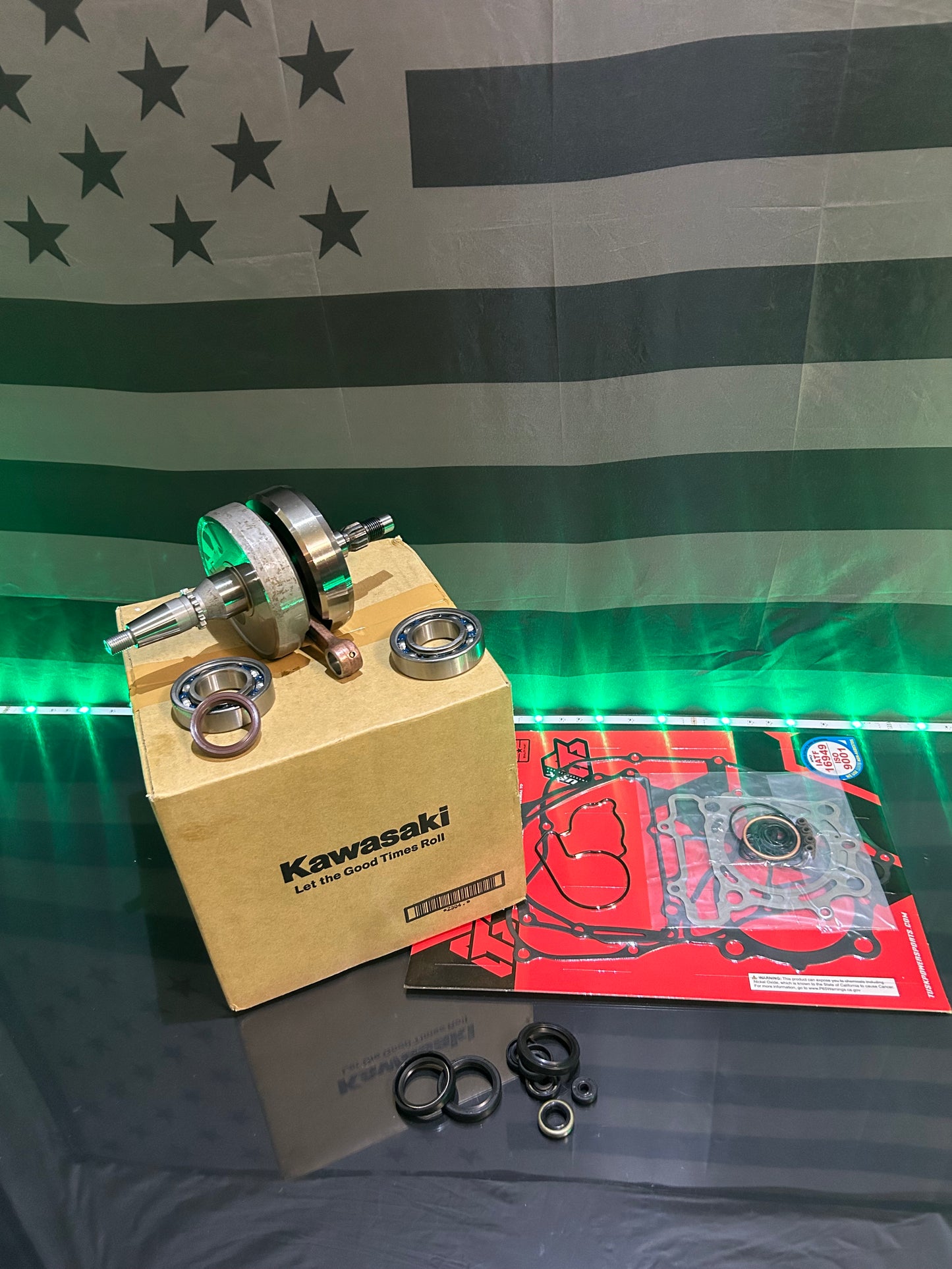 2017-2019 Kawasaki KX250F Bottom End Engine Motor Rebuild Kit KX 250 250F