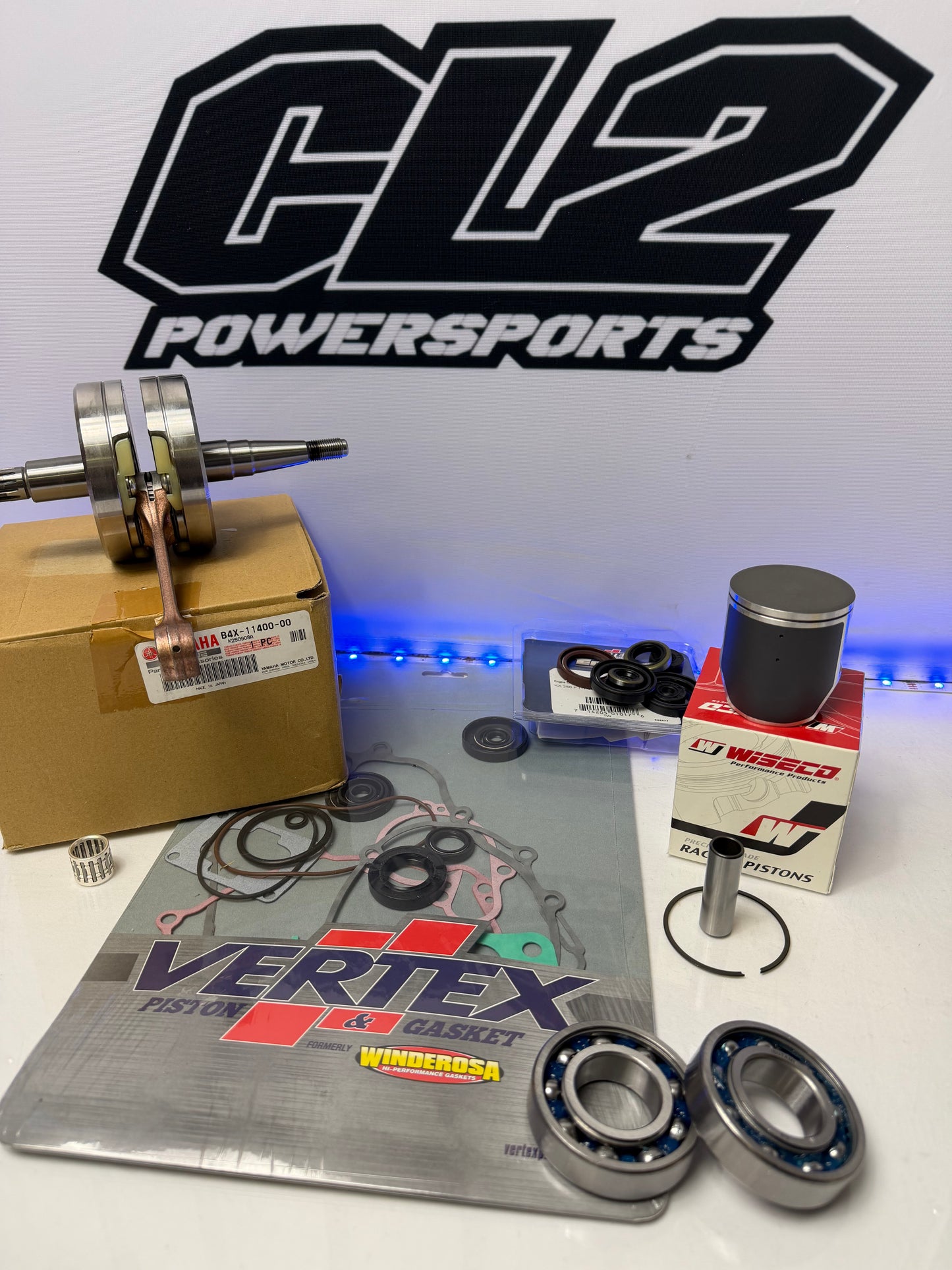 2022-2025 Yamaha YZ 125 Engine Motor Rebuild Kit - Crankshaft Piston Gaskets