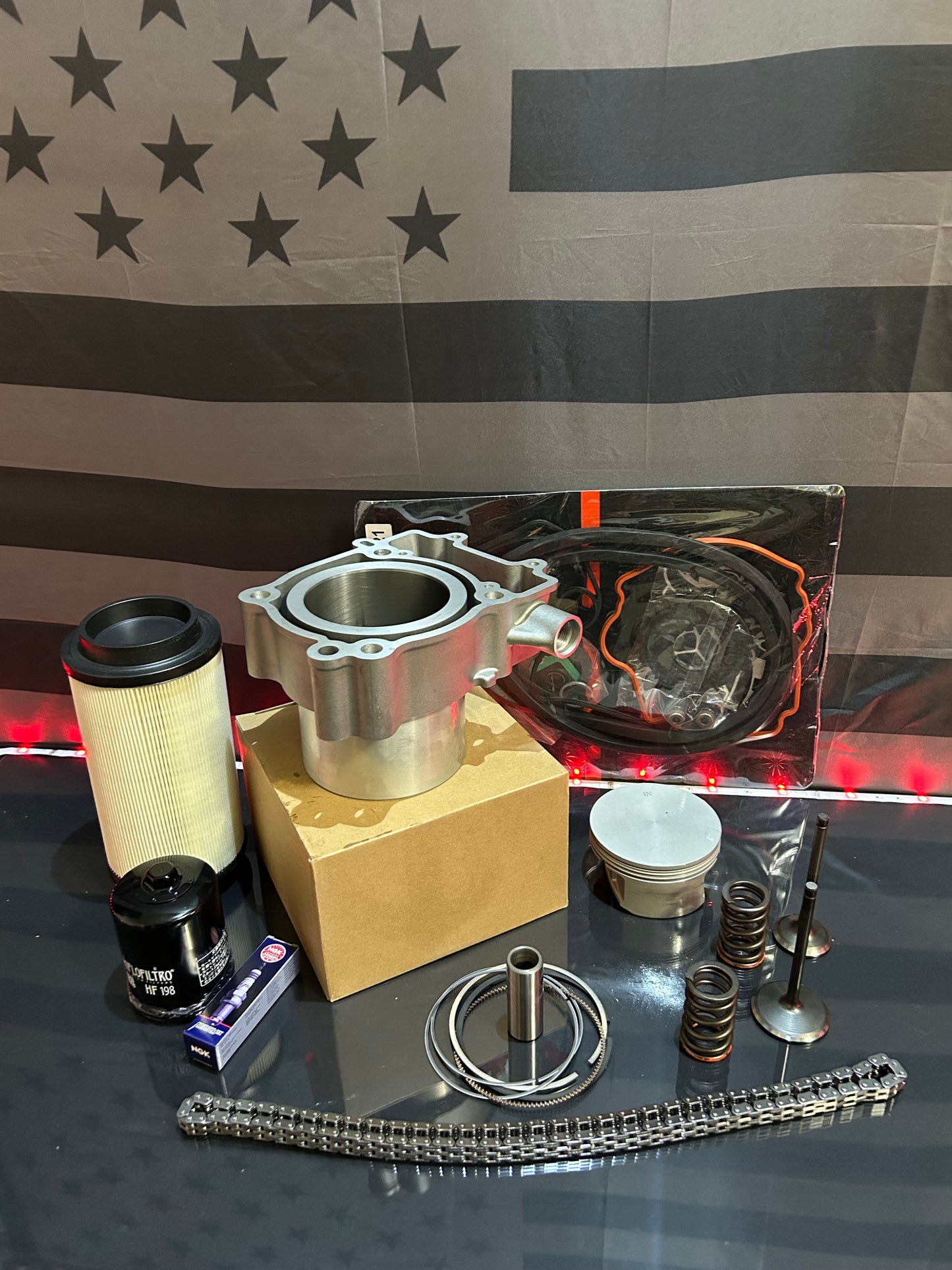 2017-2020 Polaris Sportsman 450 Top End Rebuild Kit - Cylinder Piston Valves Gaskets