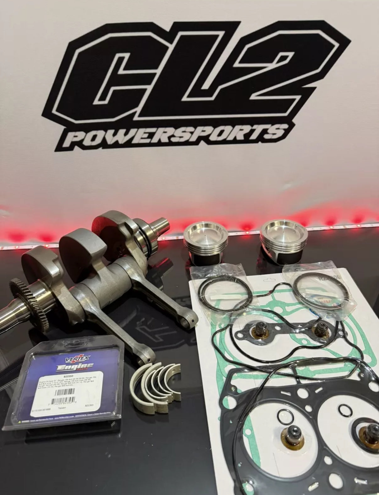 Polaris Ranger / RZR / Sportsman 800 Engine Motor Rebuild Kit - Crankshaft Pistons Gaskets