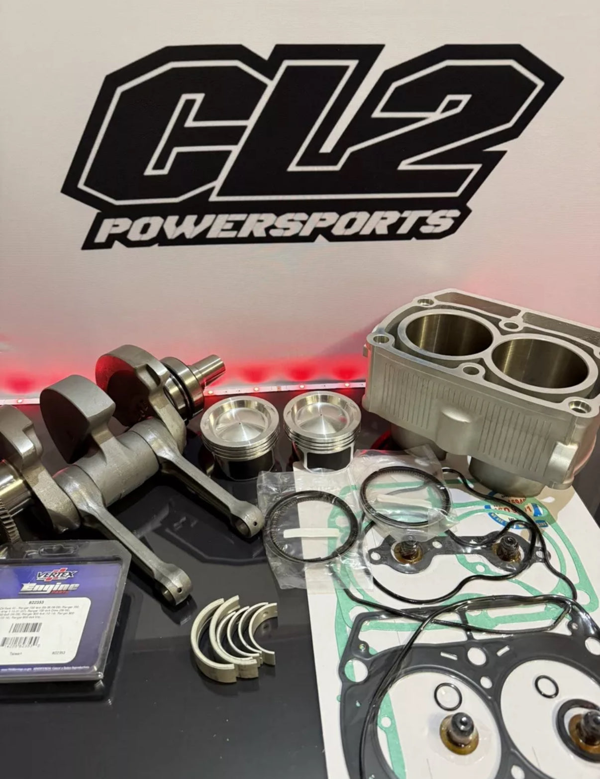 Polaris Ranger / RZR / Sportsman 800 Engine Motor Rebuild Kit - Crankshaft Pistons Cylinder