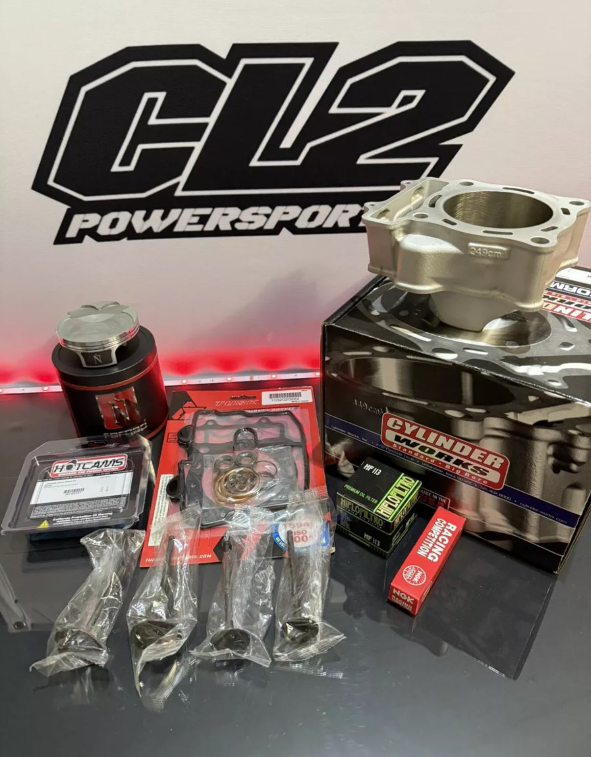 2018-2019 Honda CRF250R CRF 250R Top End Kit - Cylinder Piston Valves