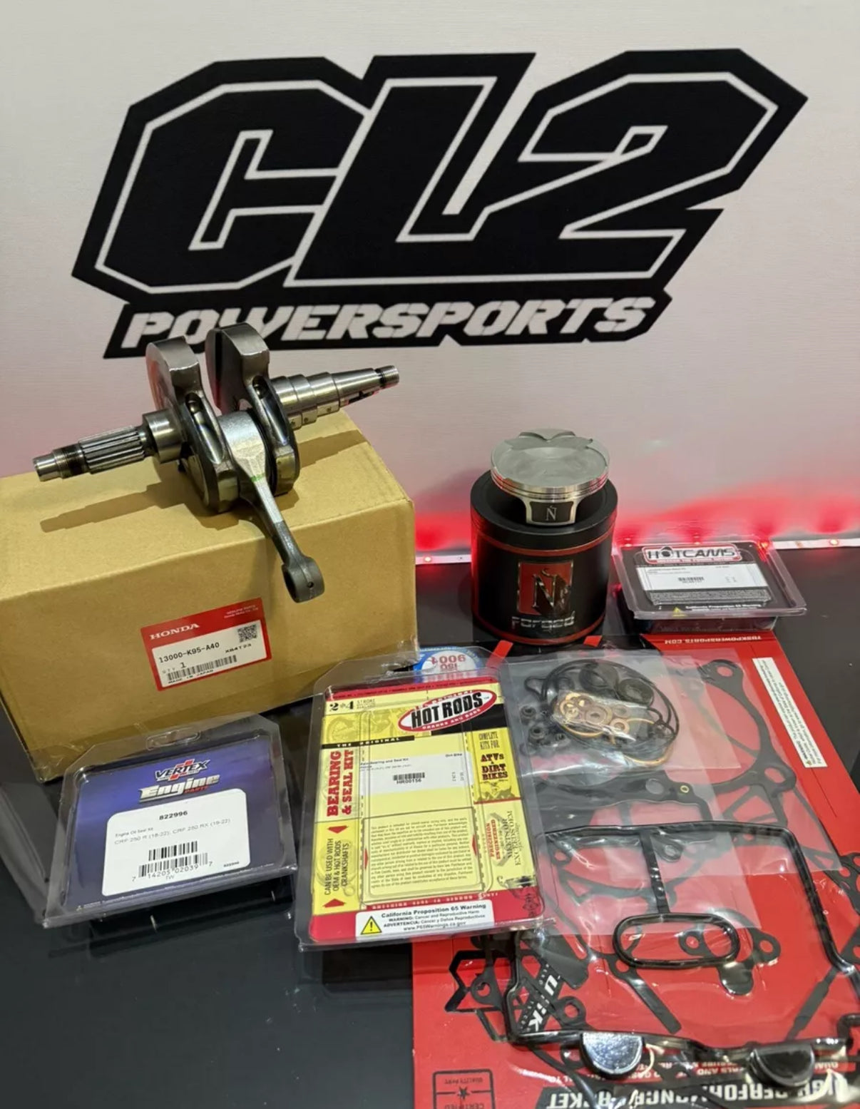2018-2019 Honda CRF250R Engine Rebuild Kit CRF 250R 250X - With Clutch