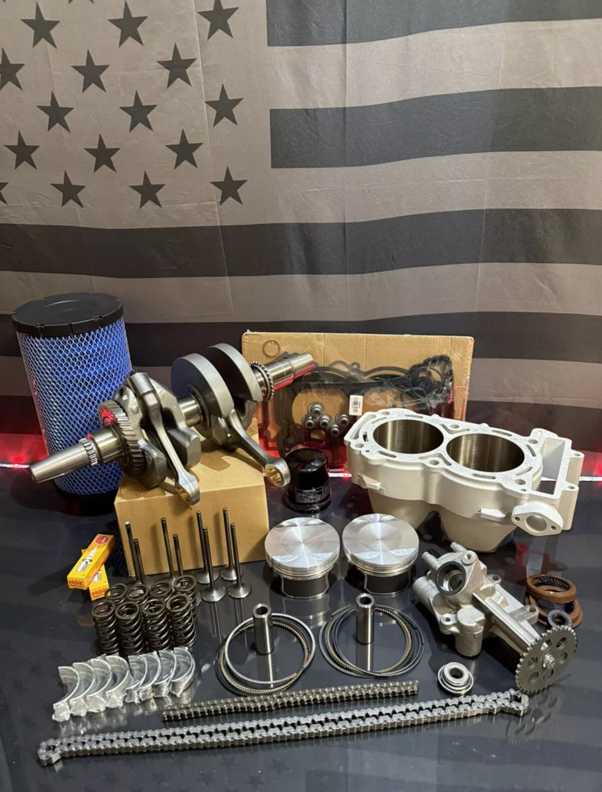 2017-2025 Polaris Ranger RGR 1000 XP Complete Engine Motor Rebuild Kit - BIG BORE 1100cc