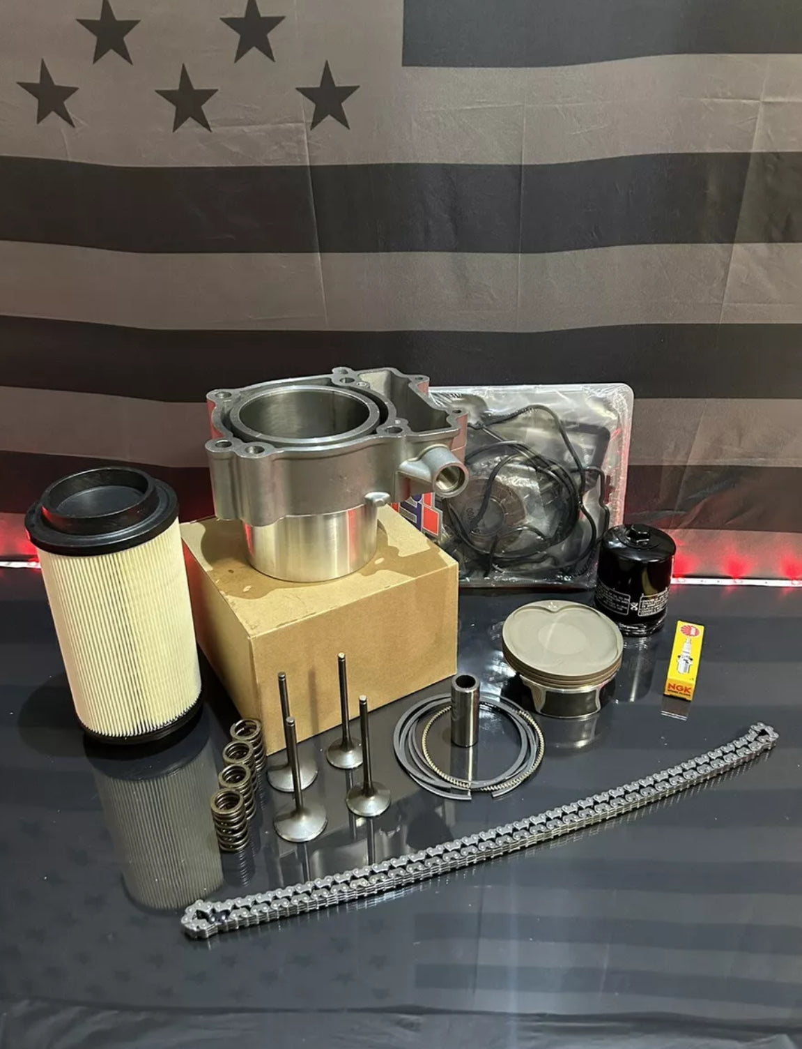 2014-2017 Polaris Sportsman 570 Top End Rebuild Kit Piston Cylinder Valves Gaskets