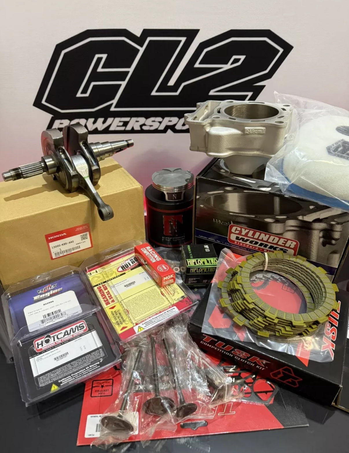 2018-2019 Honda CRF250R Complete Engine Motor Rebuild Kit CRF 250R 250X