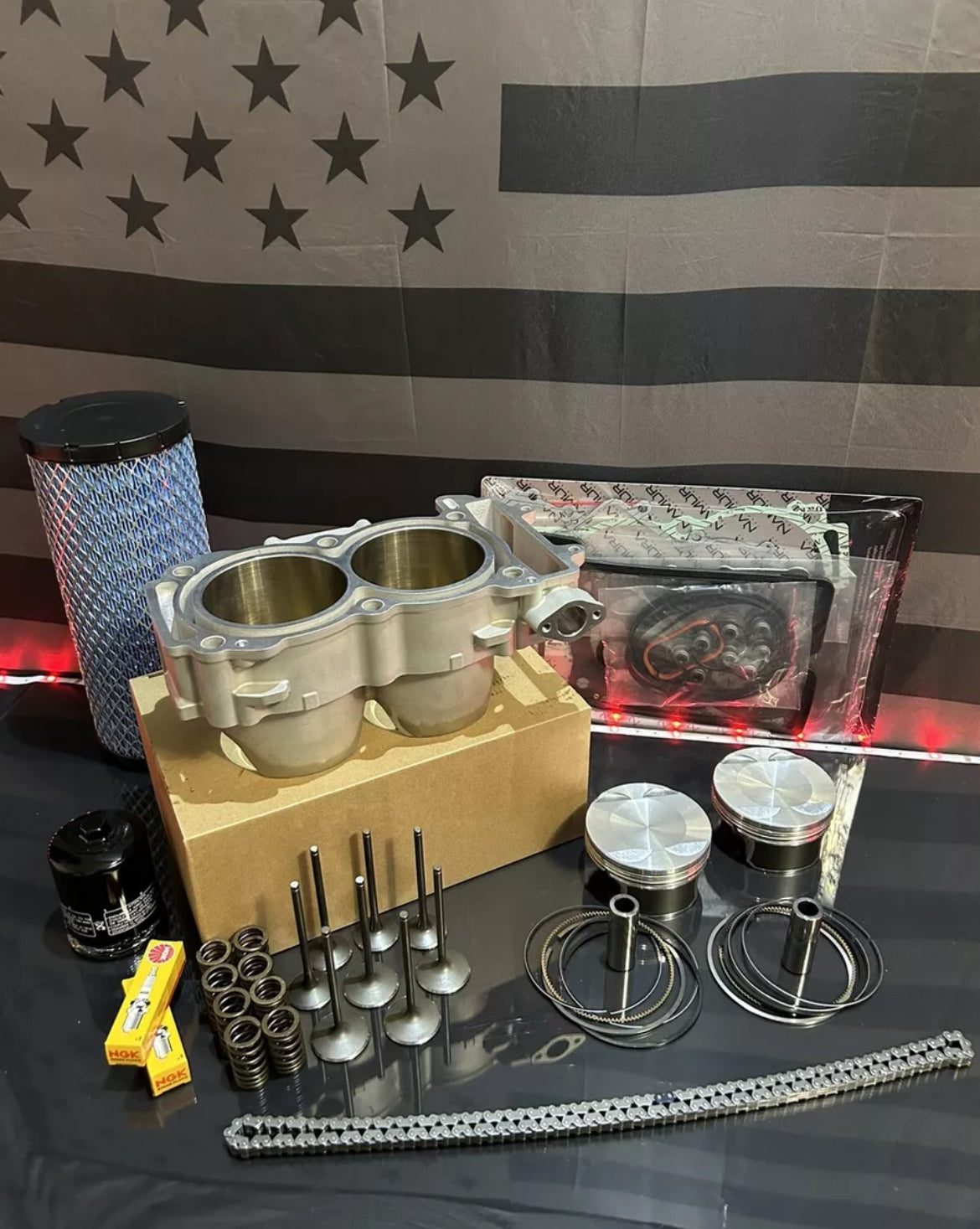 2017-2024 Polaris RZR 4 1000 XP Top End Rebuild Kit- Cylinder Pistons Valves - BIG BORE 1100cc