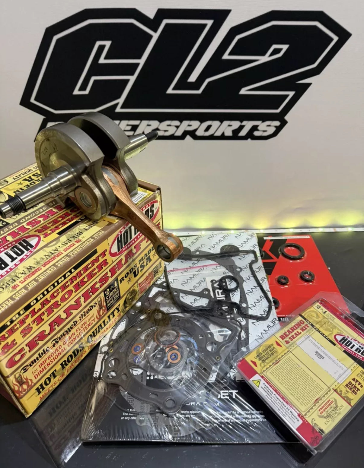 Suzuki DRZ 400 Bottom End Rebuild Kit 2000-2024 Crankshaft Bearings Gaskets