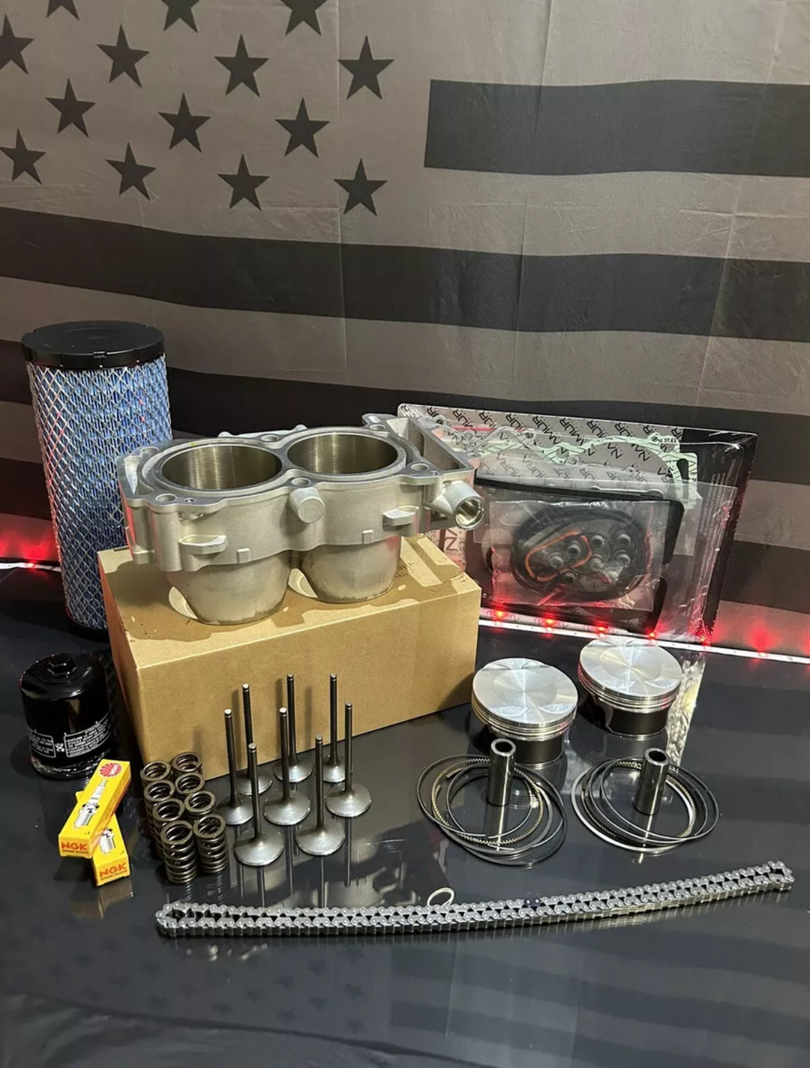 2014-2018 Polaris RZR 4 1000 XP Top End Rebuild Kit- Cylinder Pistons Valves- BIG BORE 1100cc