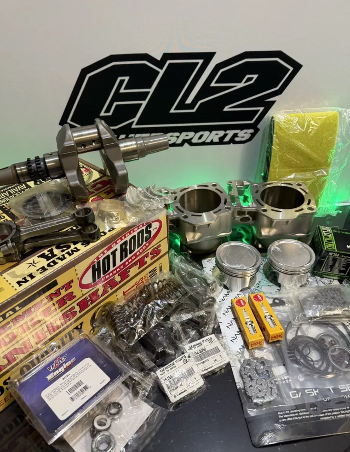 2005-2011 Kawasaki Brute Force 750 Engine Rebuild Kit + All Transmission Bearings