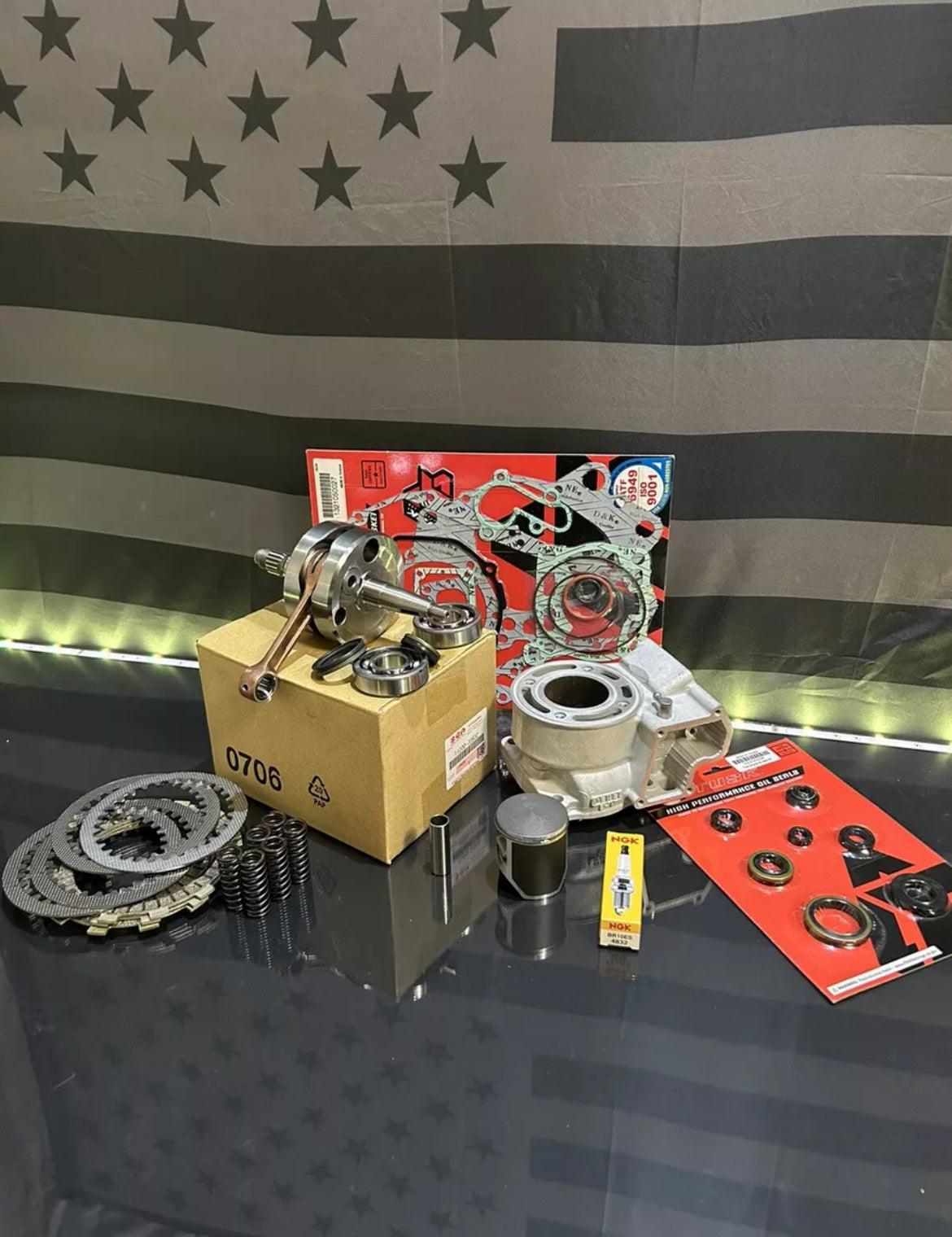 Suzuki RM 85 Complete Engine Motor Rebuild Kit + Transmission Bearings 2002-2023
