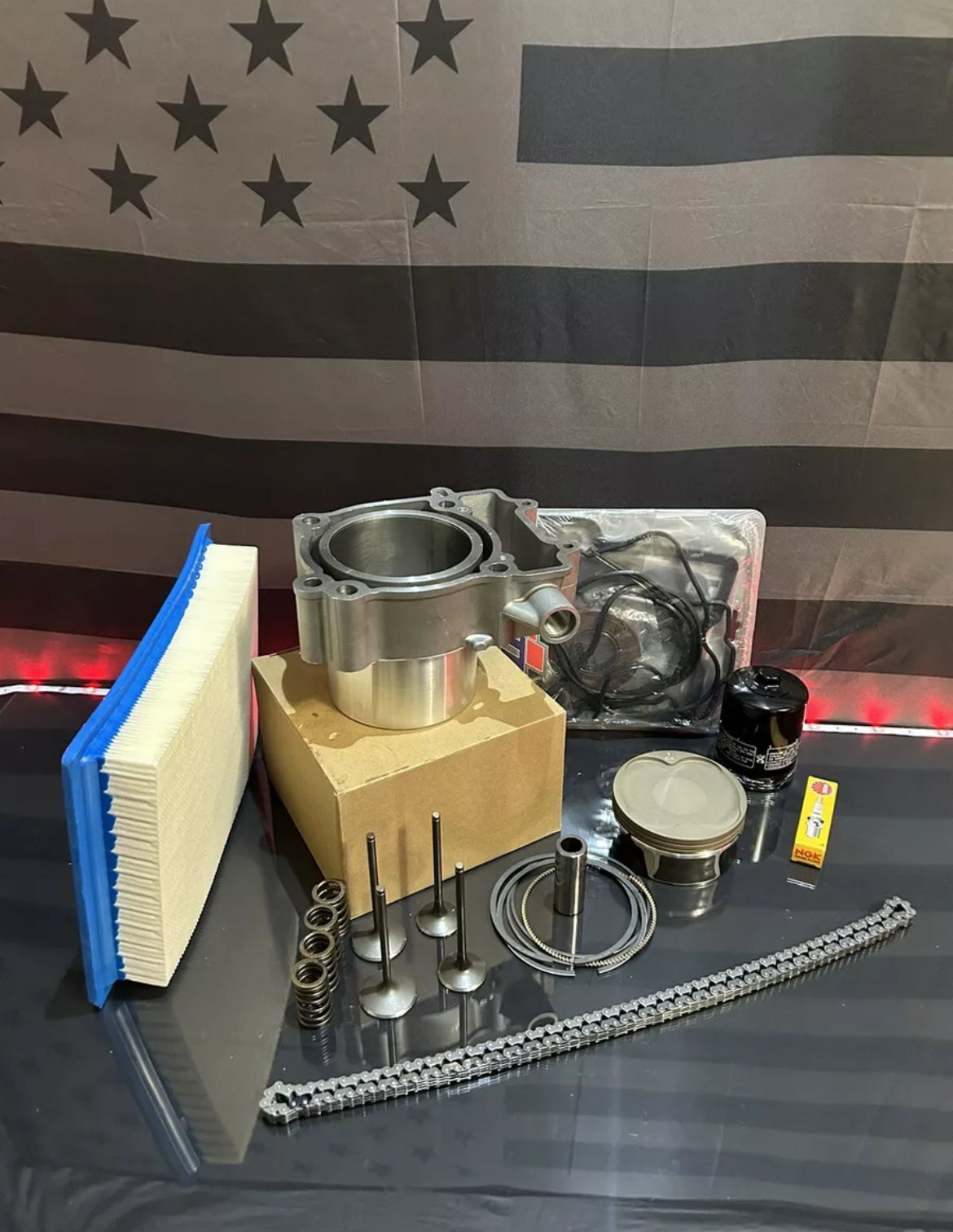 2012-2016 Polaris RZR 570 BIG BORE Top End Rebuild Kit - Cylinder Piston Valves Chain