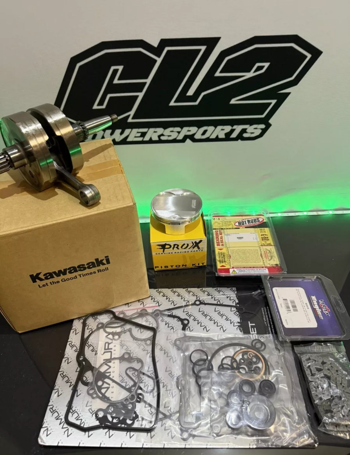 2019-2020 Kawasaki KX 450 Engine Motor Rebuild Kit - Crankshaft Piston Bearings Gasket