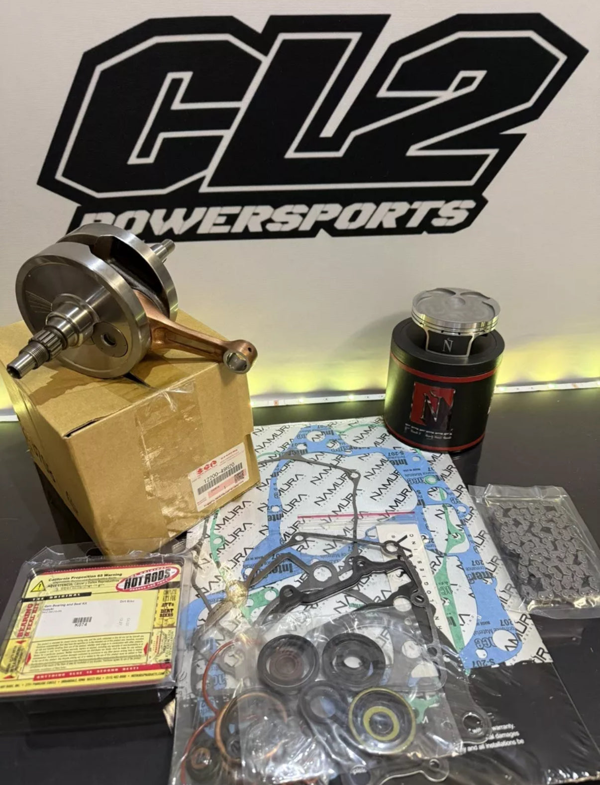 2016-2018 Suzuki RMZ 250 Engine Motor Rebuild Kit Crankshaft Piston Gaskets Bearings