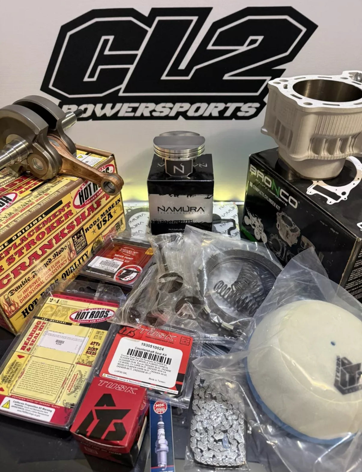 Suzuki DRZ 400 Complete Engine Rebuild Kit STD 90mm Bore + Transmission Bearings