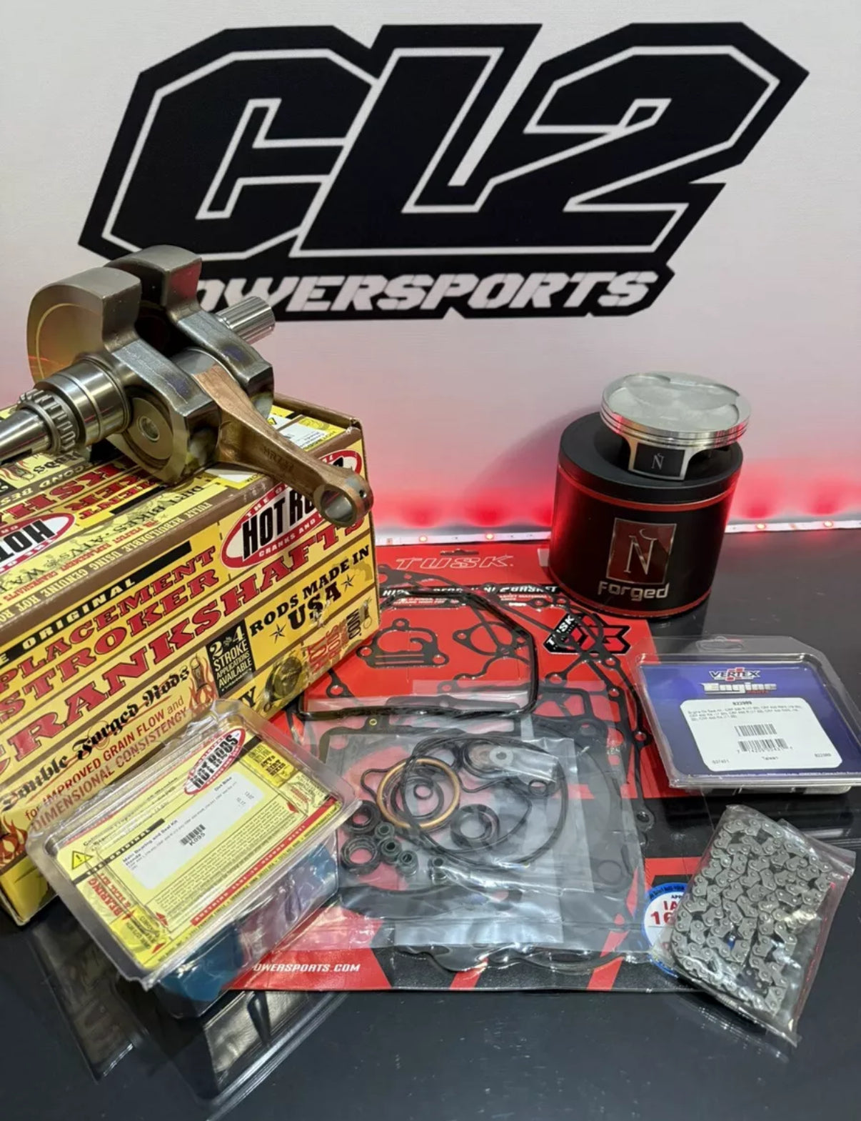 19-24 Honda CRF450R CRF450RX CRF450RWE Rebuild Kit - Crankshaft Piston Bearings