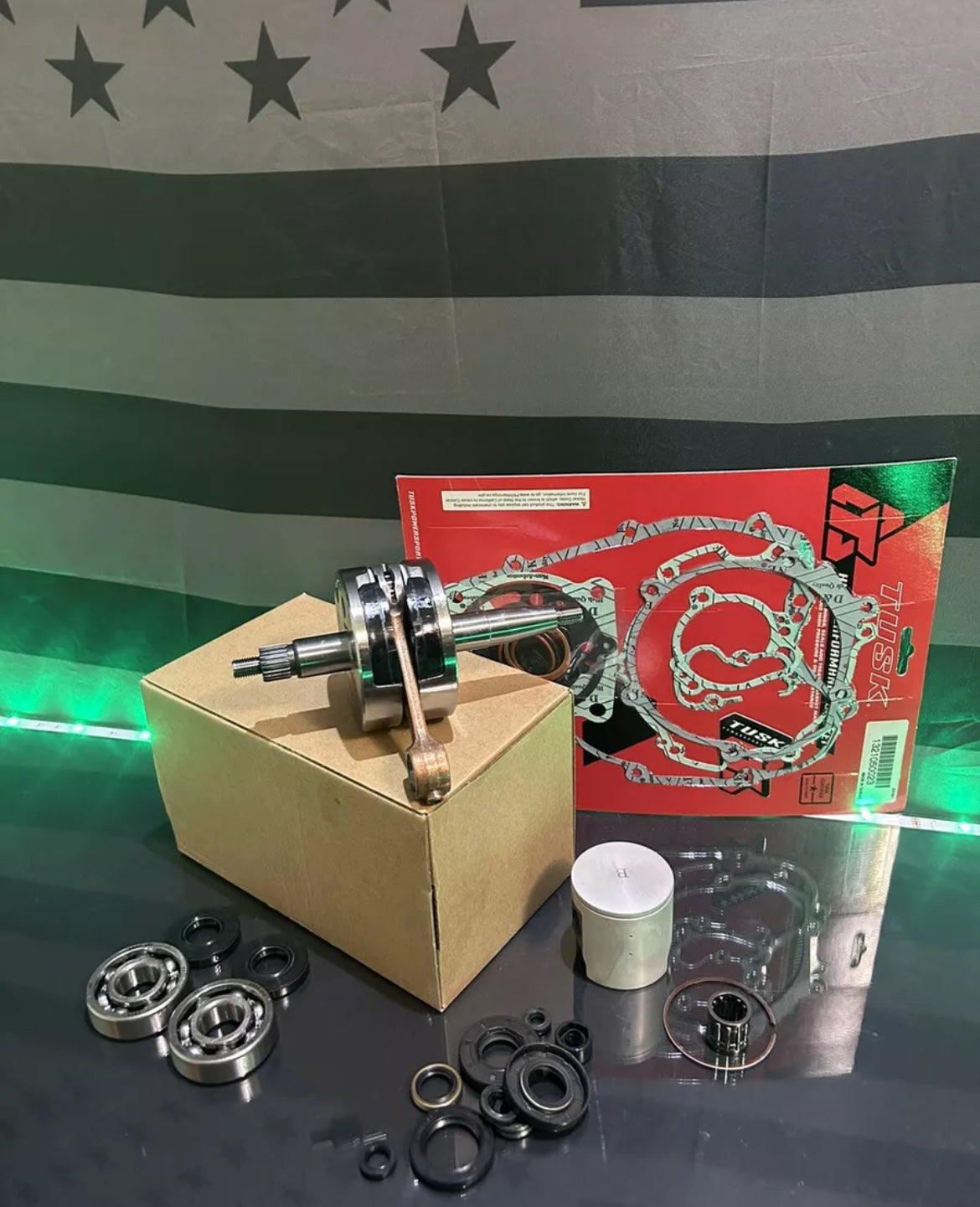 2022-2025 Kawasaki KX 112 Engine Motor Rebuild Kit - Crankshaft Piston Bearings Gaskets