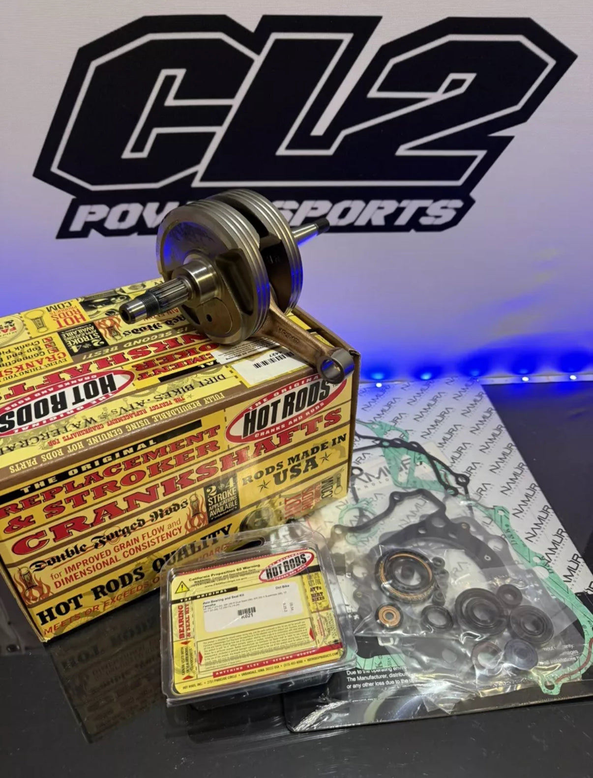 2016-2018 Yamaha YZ250F YZ250FX WR250F Bottom End Engine Rebuild Kit- Crankshaft