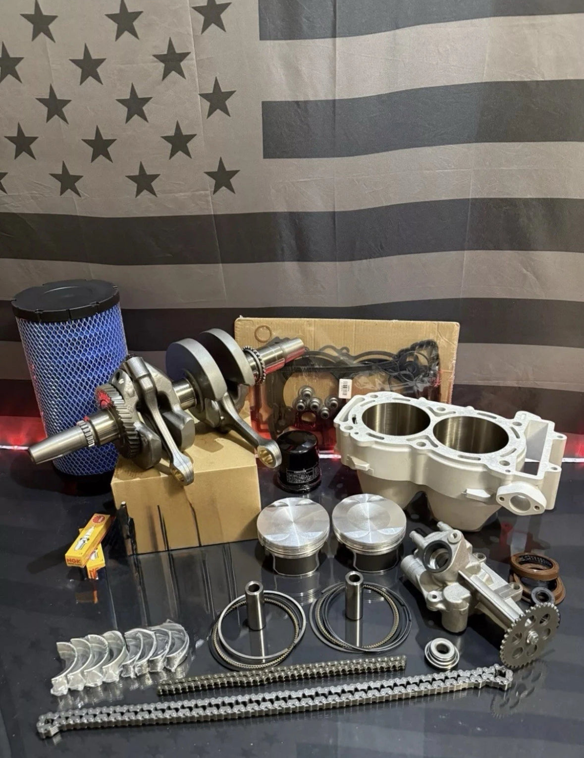 17-24 Polaris Ranger RGR 1000 XP Complete Engine Motor Rebuild Kit Without Valve