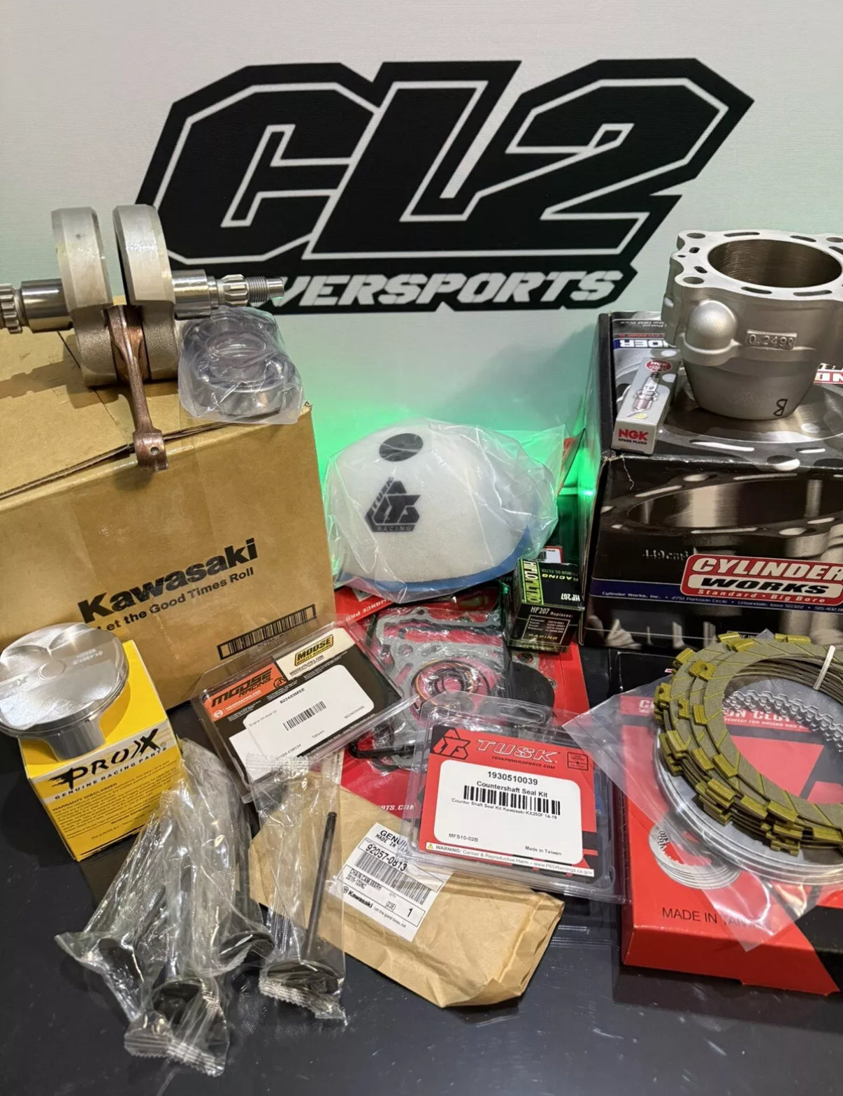 2021-2024 Kawasaki KX250 Complete Engine Motor Rebuild Kit KX 250F KX250F