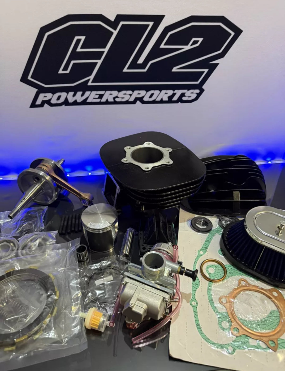 Yamaha Blaster 200 Complete Engine Motor Rebuild Kit With Carburetor