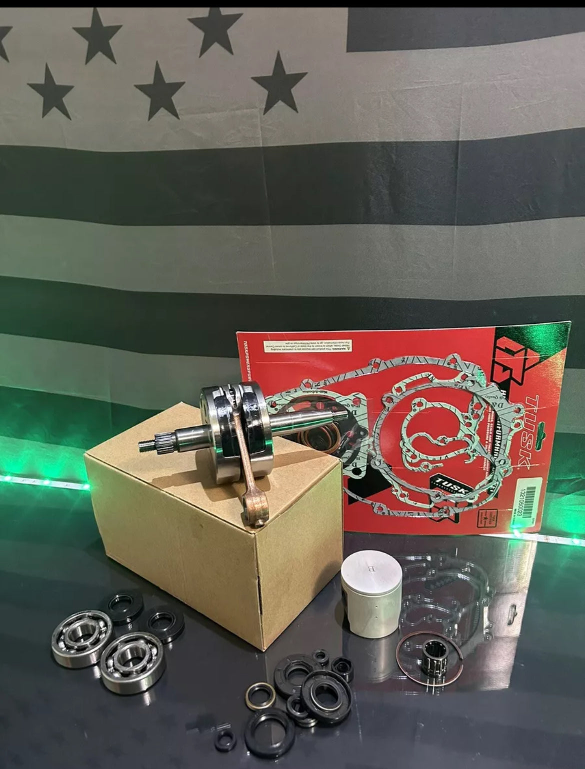 2014-2021 Kawasaki KX 100 Engine Rebuild Kit - Crankshaft Piston Bearings Gasket