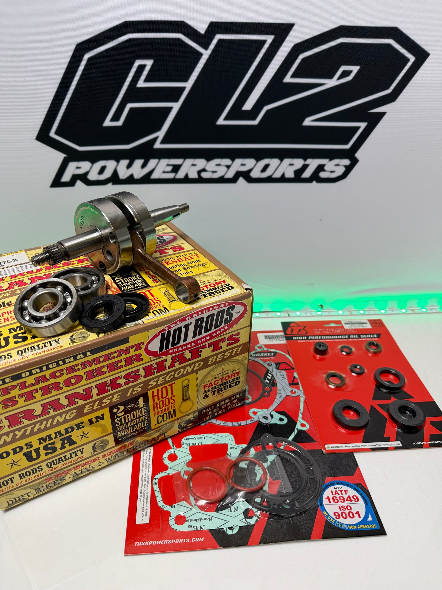 2006-2024 Kawasaki KX 65 Bottom End Rebuild Kit - Crankshaft Bearings Gaskets