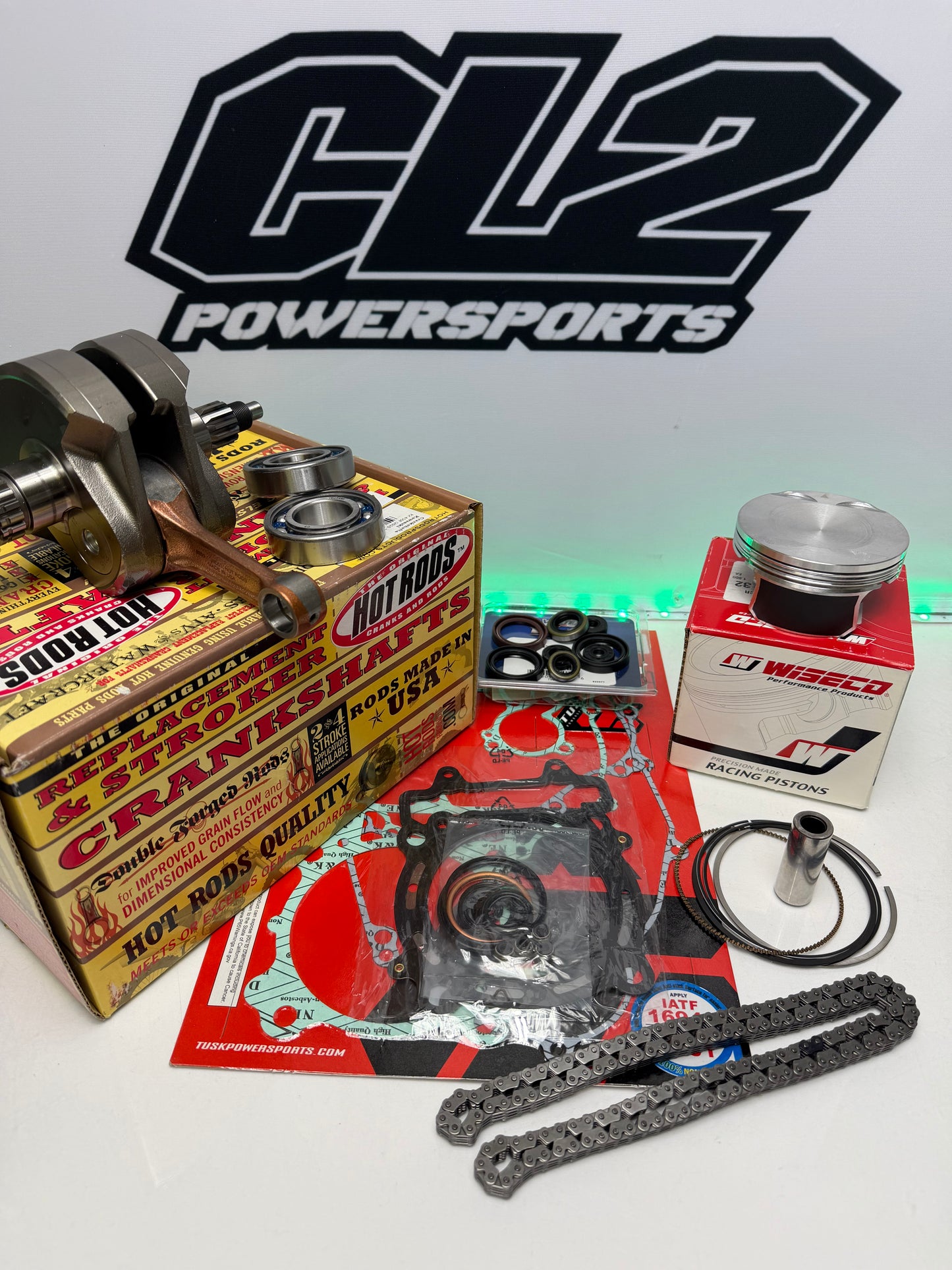 2010-2014 Kawasaki KX450F Engine Motor Rebuild Kit - Crankshaft Piston Bearings Gasket