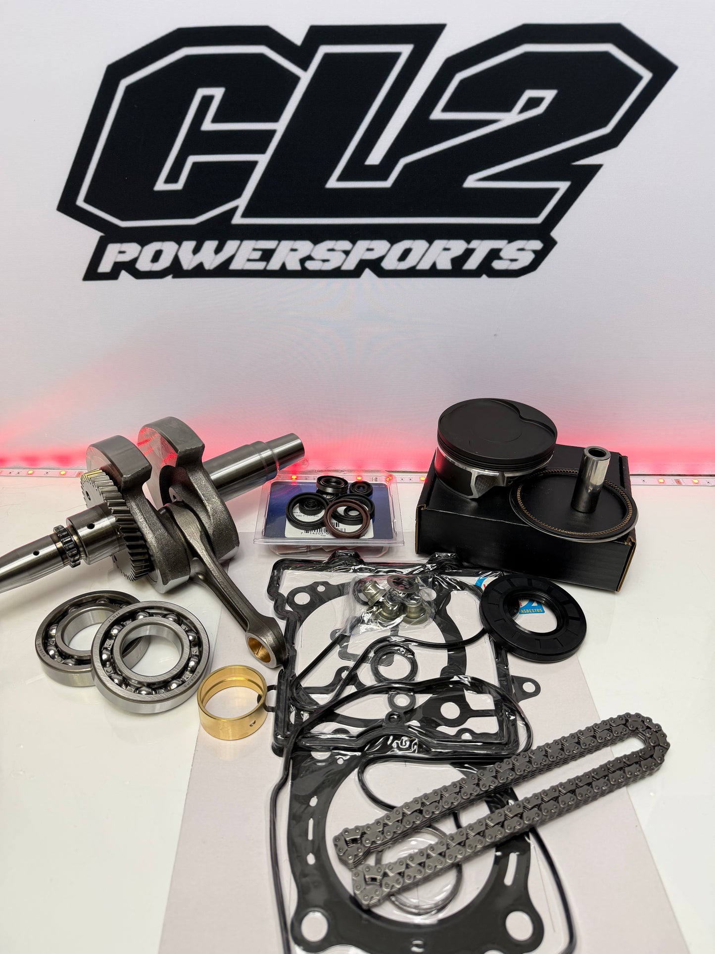 2018-2022 Polaris RZR 570 Rebuild Kit - Crankshaft Bearings Gaskets Piston