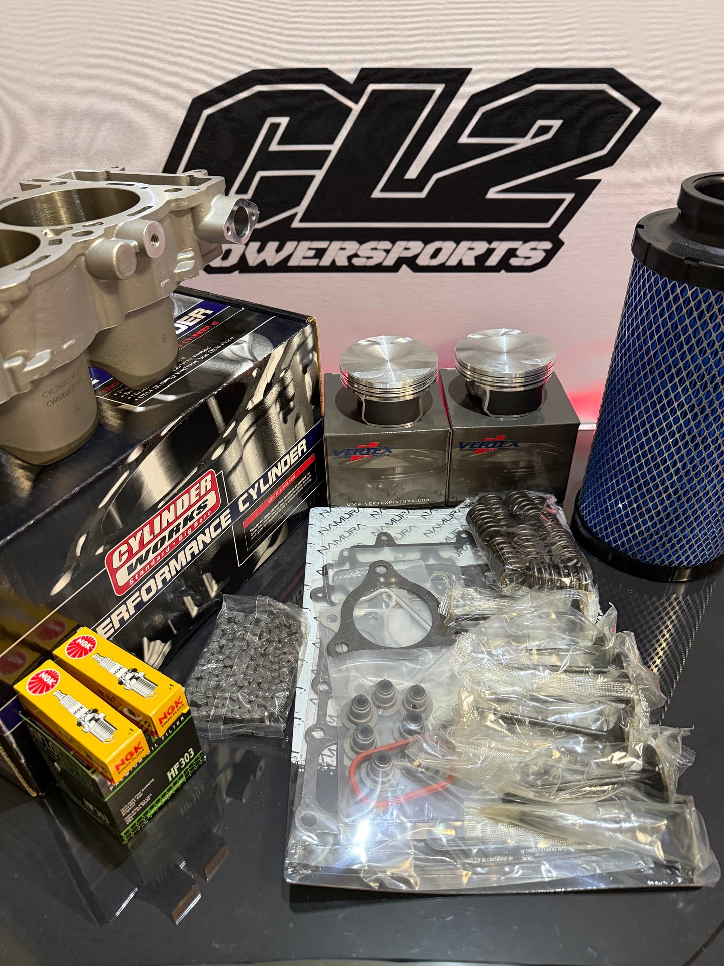 2016-2024 Polaris RZR Turbo S, R, Pro XP Top End Rebuild Kit - Piston Cylinder Valves