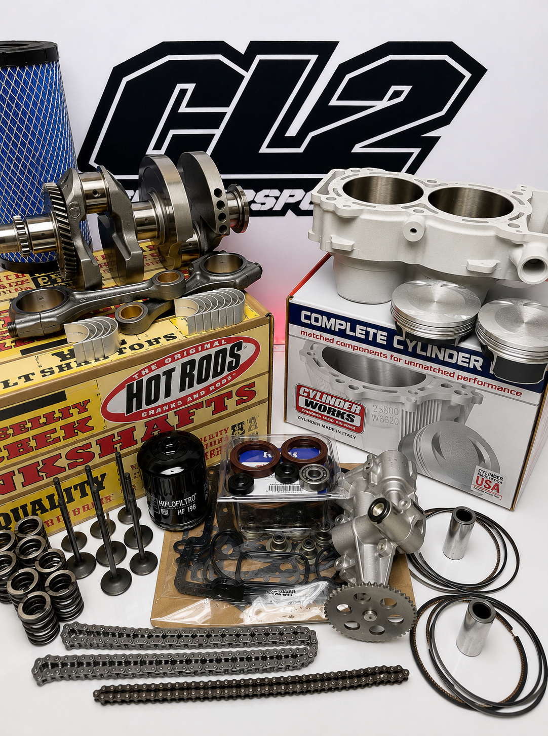 2014-2016 Polaris RZR 1000 XP, RZR 4 Complete Engine Motor Rebuild Kit - BIG BORE 1100cc