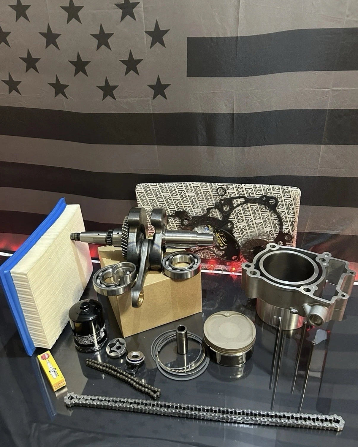 Polaris 2012-2016 RZR 570 Complete Engine Motor Rebuild Kit - Without Valves