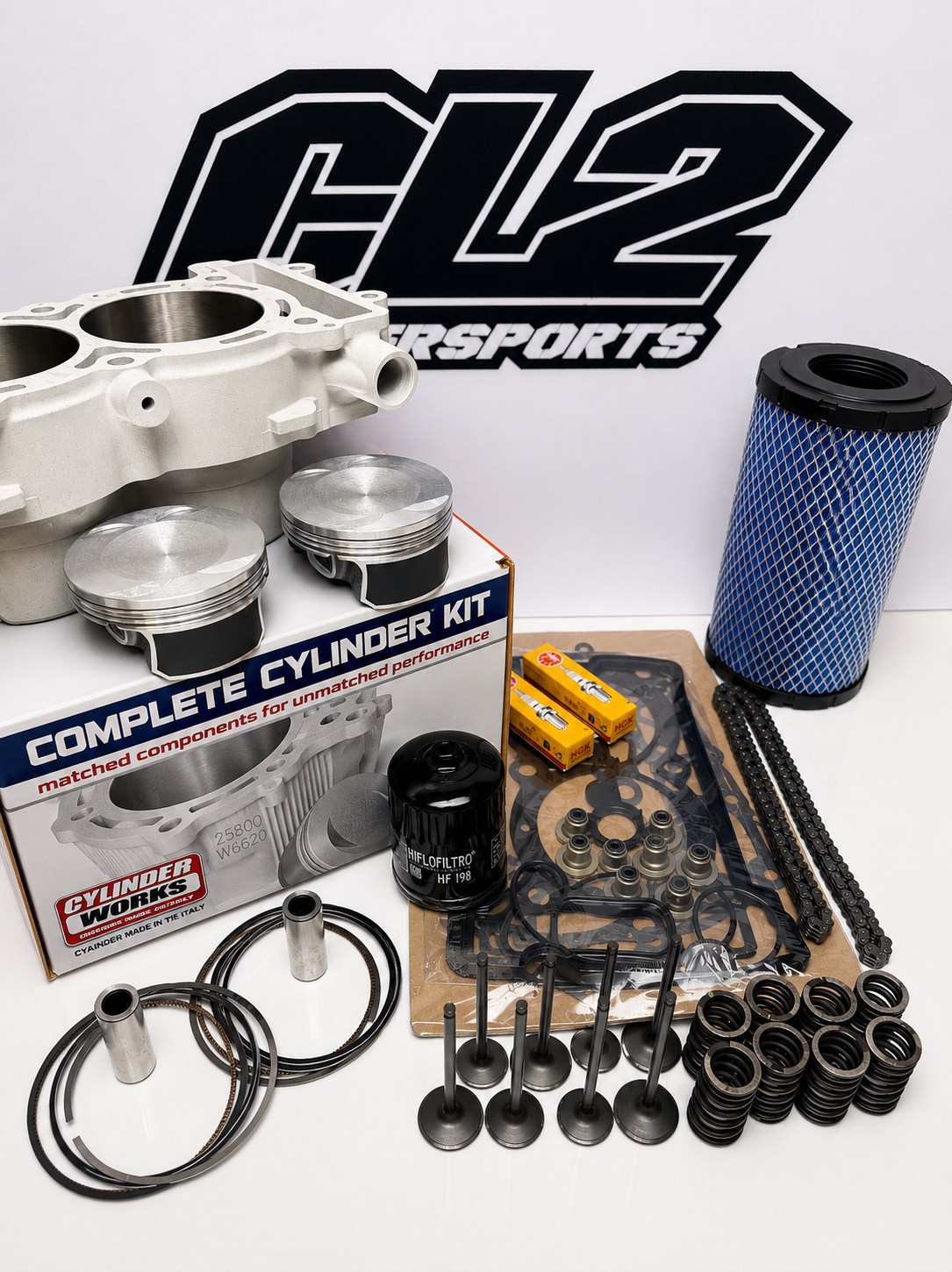 2014-2018 Polaris RZR 4 1000 XP Top End Rebuild Kit- Cylinder Pistons Valves- BIG BORE 1100cc