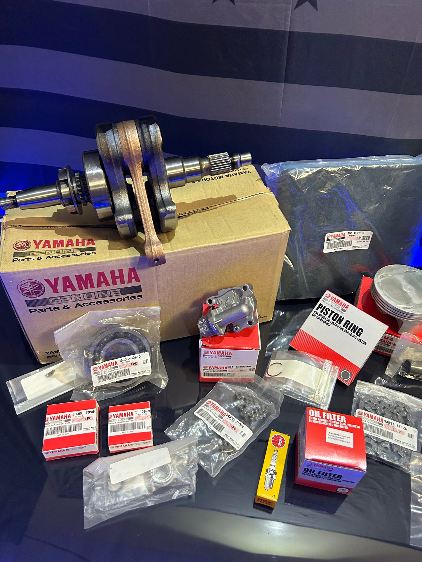 All OEM Yamaha Viking 700 Engine Motor Rebuild Kit- Crankshaft Cylinder Piston