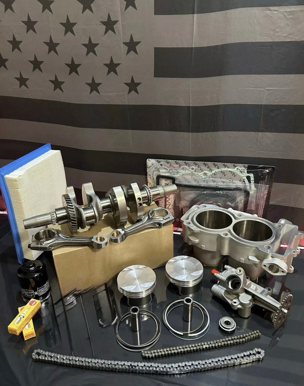 Polaris 2017-2019 Ranger 900 Complete Engine Motor Rebuild Kit - Without Valves