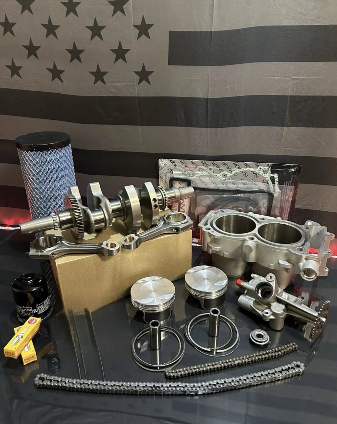 2016 Polaris Ace 900 Complete Engine Motor Rebuild Kit XP Without Valves