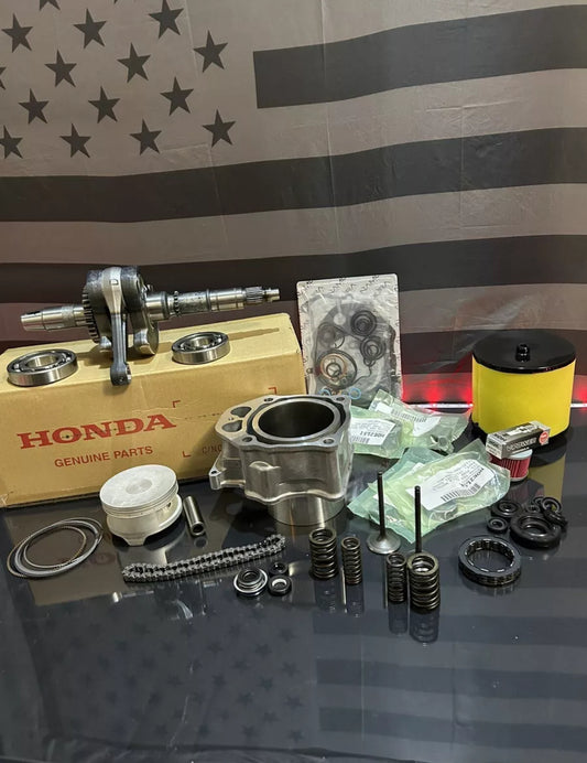 2015-2021 Honda Pioneer 500 Complete Engine Rebuild Kit + Transmission Bearings