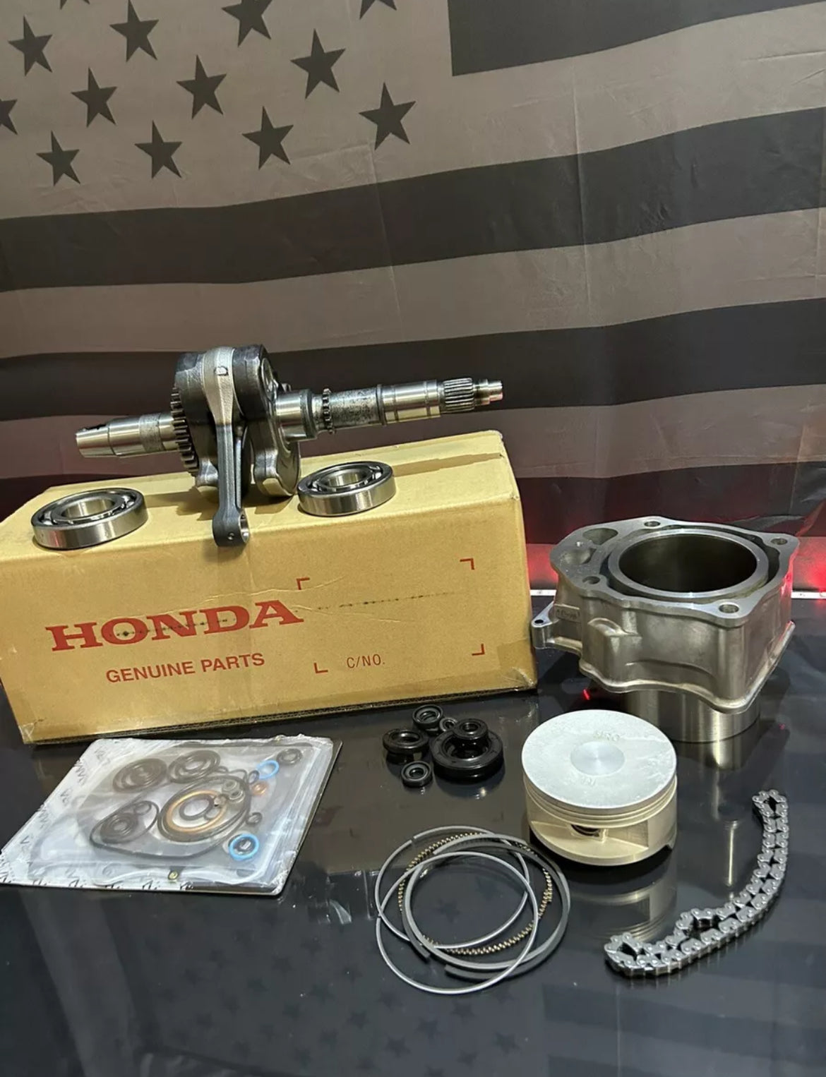 Honda Foreman Rubicon 500 FA Rebuild Kit 15-19 Crankshaft Piston Cylinder