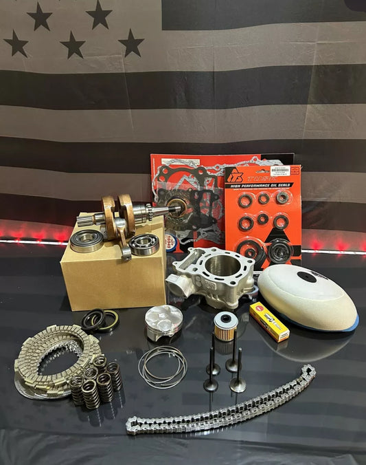 Honda CRF150R Complete Engine Motor Rebuild Kit + Transmission Bearings 2012-2024