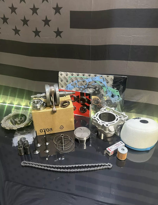 2016-2018 Suzuki RMZ 250 Complete Engine Motor Rebuild Kit ++ Transmission Bearings