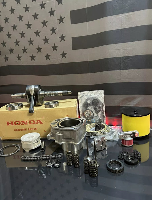 2014-2019 Honda Foreman Rubicon 500 Engine Rebuild Kit + Transmission Bearings